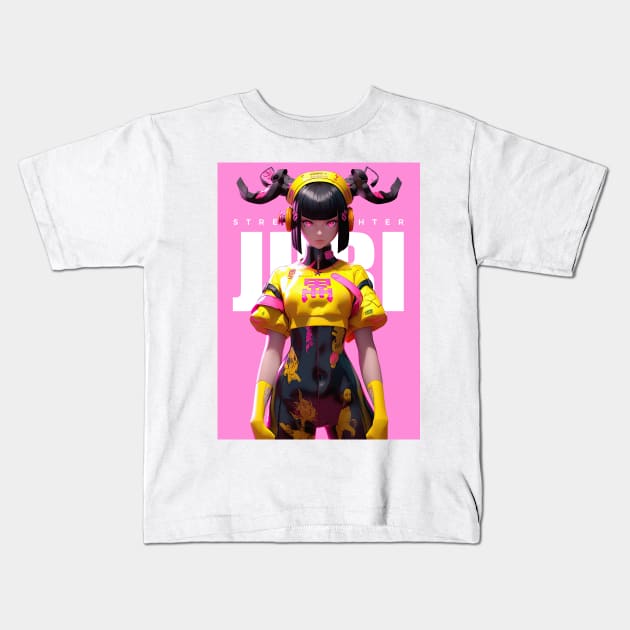 SOUL DESTROYER - JURI HAN - STREET FIGHTER | Femme Fatale Video Gamer Girl Popculture T-Shirt design | PROUD OTAKU Kids T-Shirt by PROUD OTAKU